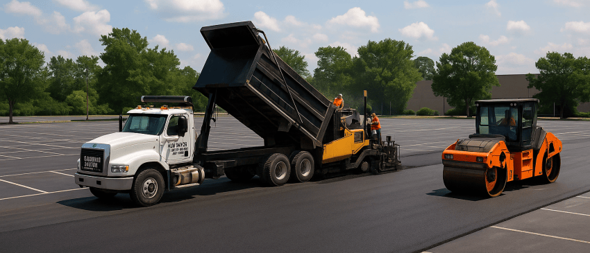 College Station TX Asphalt asphalt contractor - line marking